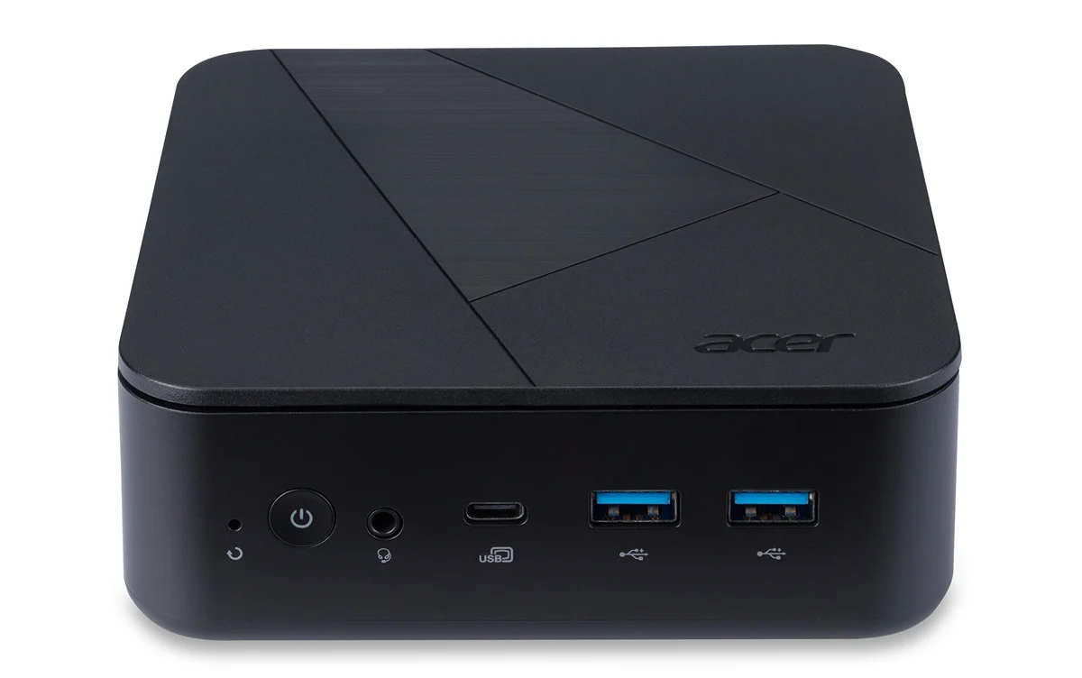 Acer Veriton N N1502G-12N0U Intel® N N100 0 GB DDR4-SDRAM SSD Mini PC Zwart