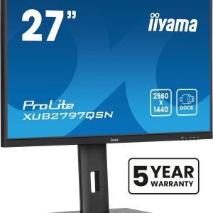 iiyama ProLite XUB2797QSN-B2 computer monitor 68,6 cm (27″) 2560 x 1440 Pixels Quad HD LED Zwart