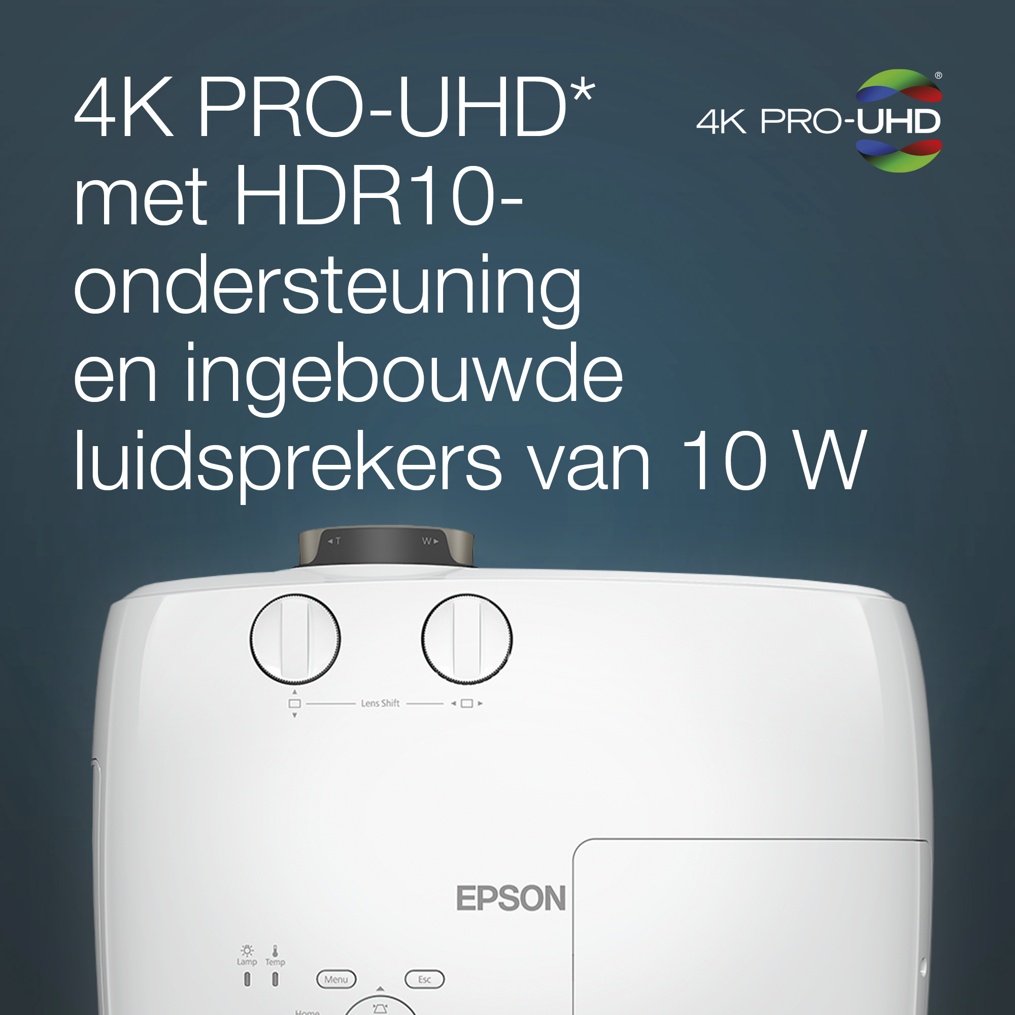 Epson EH-TW7100 4K PRO-UHD-projector, 3000 lumen, scherm van maximaal 500 inch - Afbeelding 4
