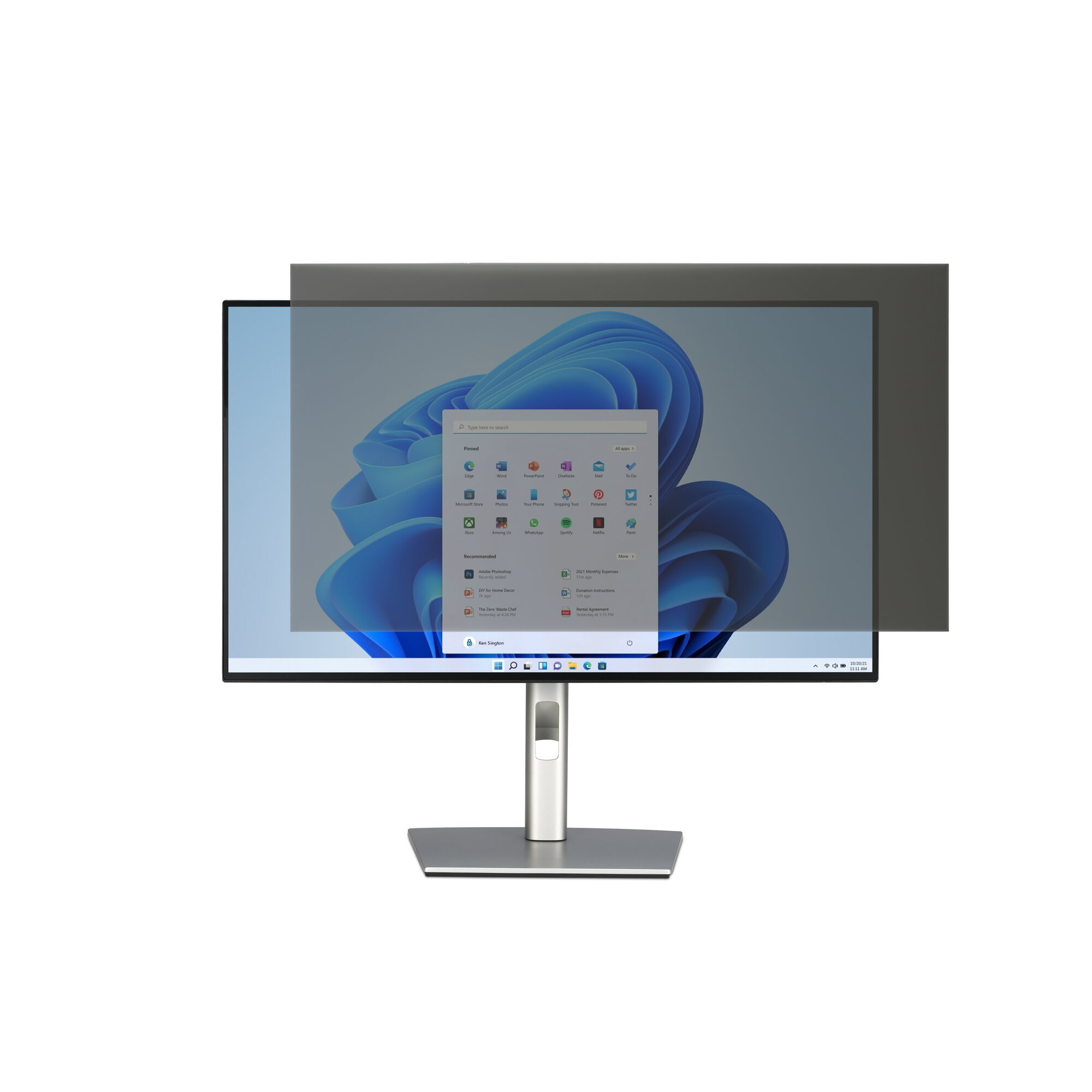 Kensington 2-way Removable Privacy Screen Filter voor 19.5" Monitors 16:9 - Afbeelding 7