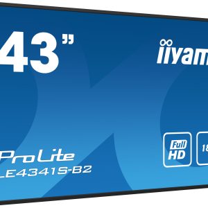 iiyama PROLITE LE4341S-B2 Digitale signage flatscreen 108 cm (42.5″) LCD 350 cd/m² Full HD Zwart 18/7
