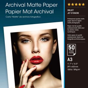 Epson Archival Matte Paper, DIN A3, 189g/m², 50 Vel