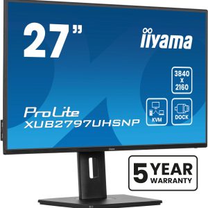 iiyama ProLite XUB2797UHSNP-B1 computer monitor 68,6 cm (27″) 3840 x 2160 Pixels 4K Ultra HD LED Zwart