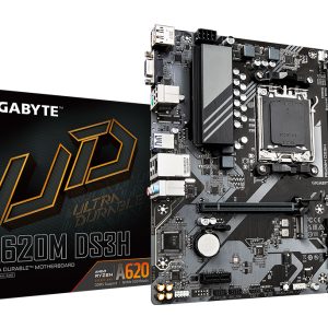 GIGABYTE A620M DS3H moederbord AMD A620 Socket AM5 micro ATX