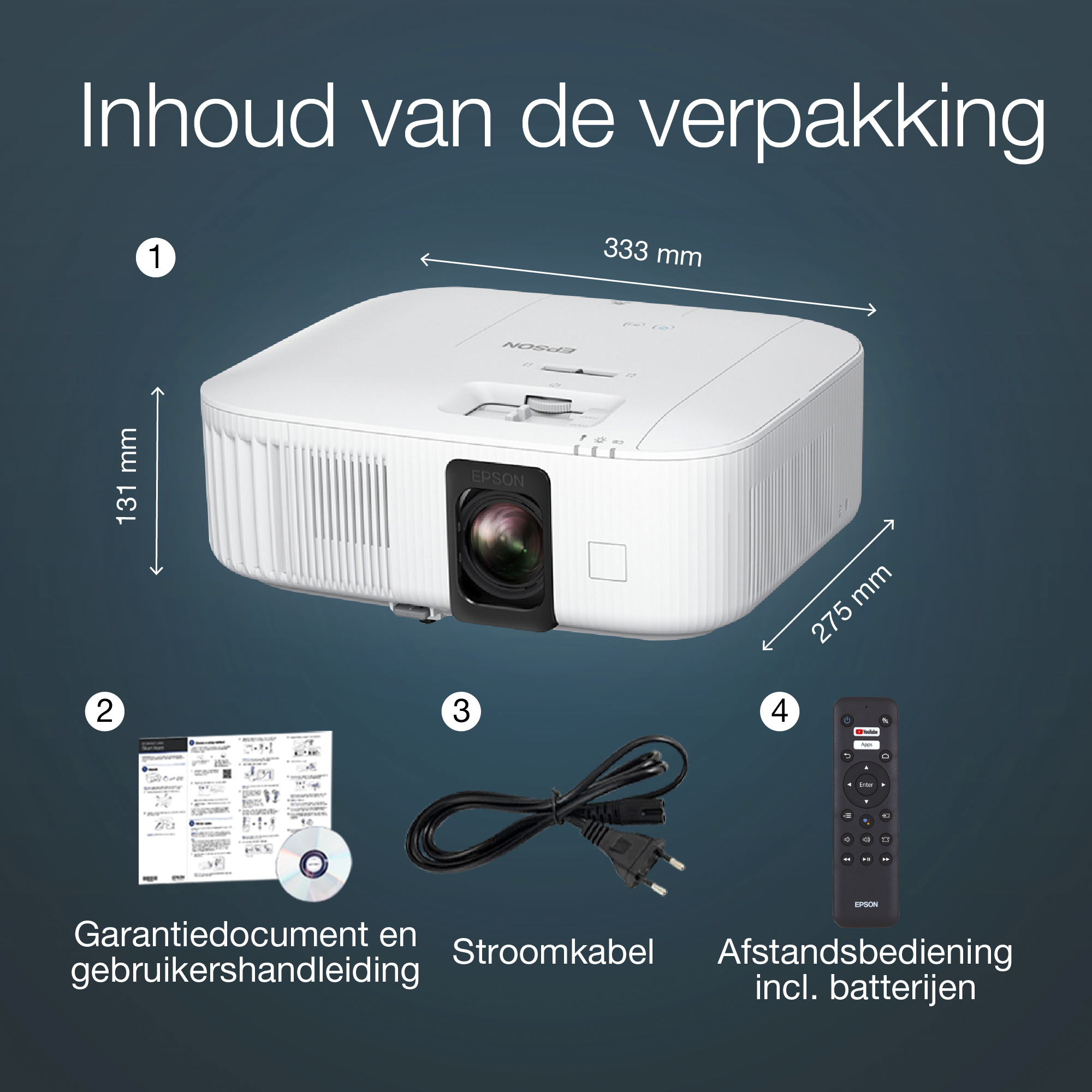 Epson EH-TW6250 4K PRO-UHD smart laserprojector, 2800 lumen, scherm van maximaal 500 inch - Afbeelding 3