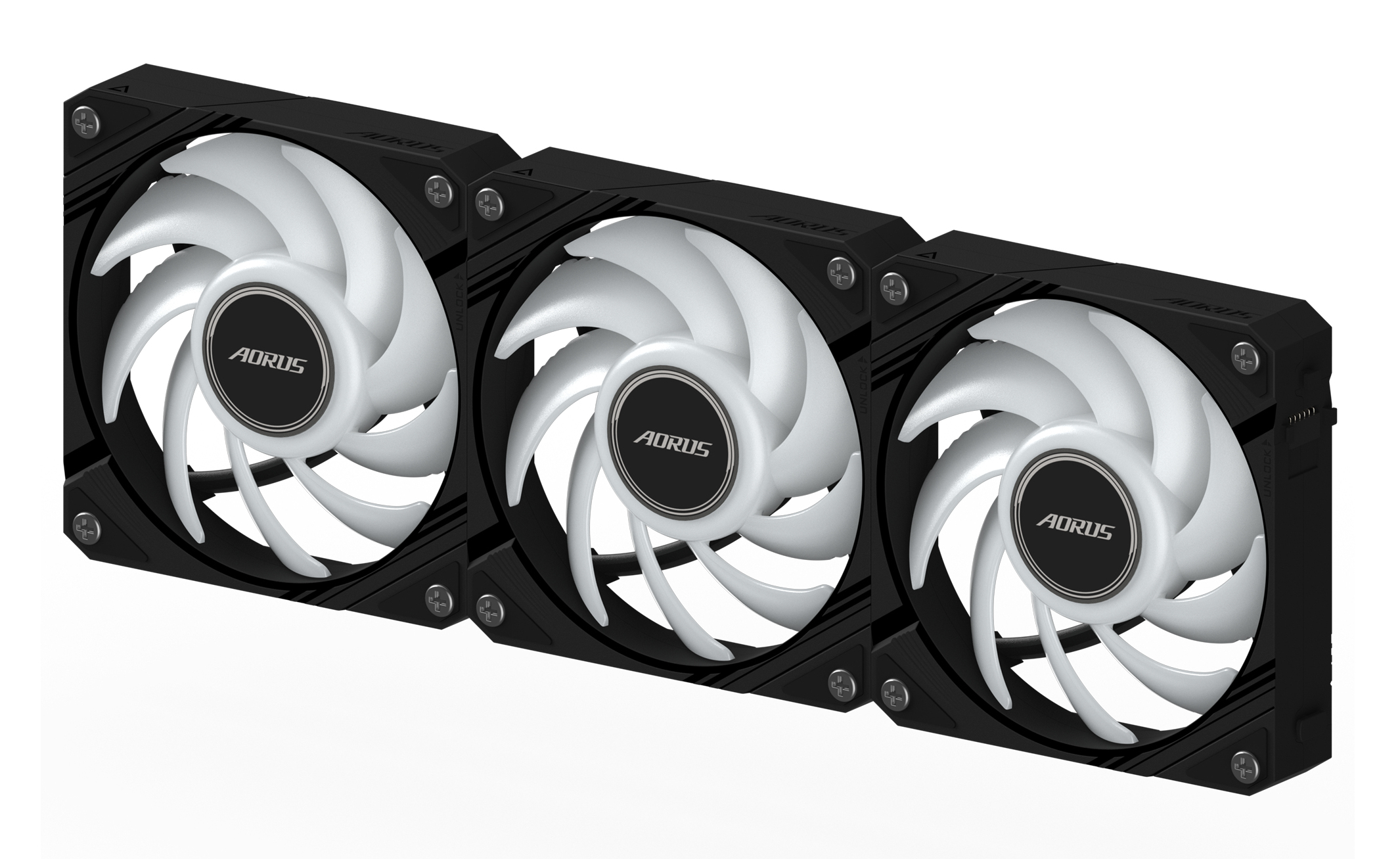 GIGABYTE AORUS EZ CHAIN FAN 120 (3-Pack) Moederbord Ventilator 12 cm Zwart 3 stuk(s) - Afbeelding 5
