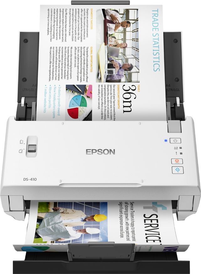 Epson WorkForce DS-410 compacte zakelijke sheet-fed A4-scanner met automatische documentinvoer voor 50 vellen en Document Capture Pro-software - Afbeelding 6
