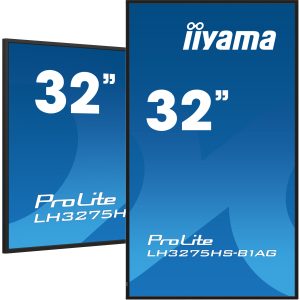 iiyama LH3275HS-B1AG beeldkrant Digitale signage flatscreen 80 cm (31.5″) LCD Wifi 500 cd/m² Full HD Zwart Type processor Android 11 24/7