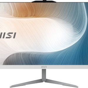 MSI Modern AM242 1M-1222EU All-in-One PC/workstation Intel Core 3 100U 60,5 cm (23.8″) 1920 x 1080 Pixels Alles-in-één-pc 8 GB DDR5-SDRAM 256 GB SSD Windows 11 Pro Wi-Fi 6E (802.11ax) Wit