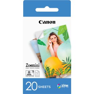 Canon 20 vel ZINK 2″x3″ (5×7,6cm) fotopapier