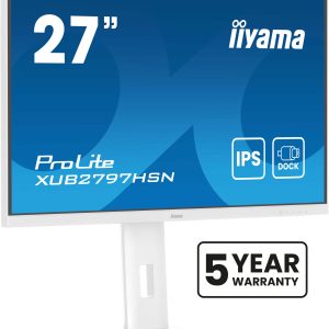iiyama ProLite XUB2797HSN-W2 computer monitor 68,6 cm (27″) 1920 x 1080 Pixels Full HD LED Wit