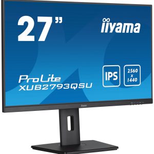 iiyama XUB2793QSU-B7 computer monitor 68,6 cm (27″) 2560 x 1440 Pixels Quad HD LED Zwart