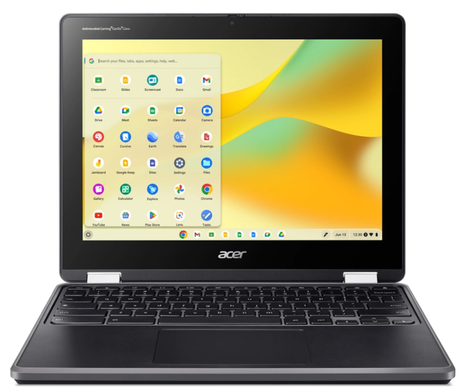 Acer Chromebook R856LT-TCO-C0QF N100 30,5 cm (12") Touchscreen HD+ 8 GB LPDDR5-SDRAM Wi-Fi 6 (802.11ax) ChromeOS Zwart