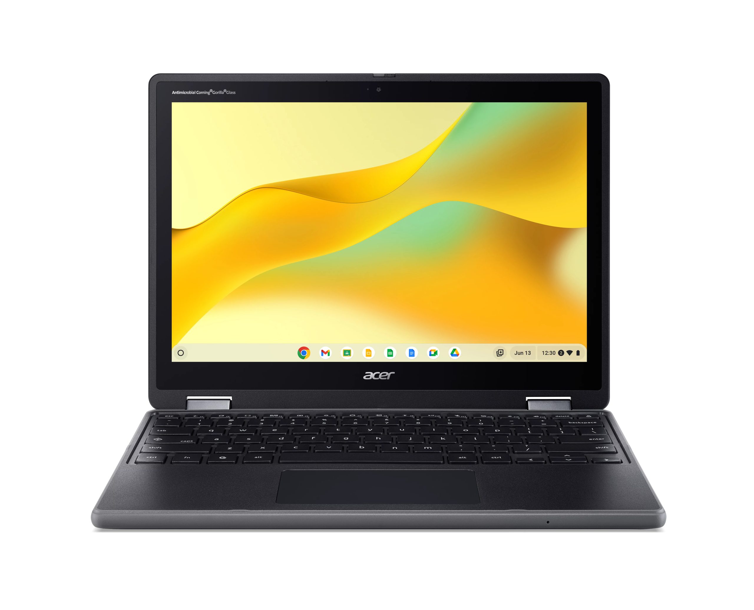Acer Chromebook R857T-TCO-C04U Intel® N N150 31 cm (12.2") Touchscreen WUXGA 8 GB LPDDR5x-SDRAM 64 GB eMMC Wi-Fi 6E (802.11ax) ChromeOS US International Zwart - Afbeelding 2