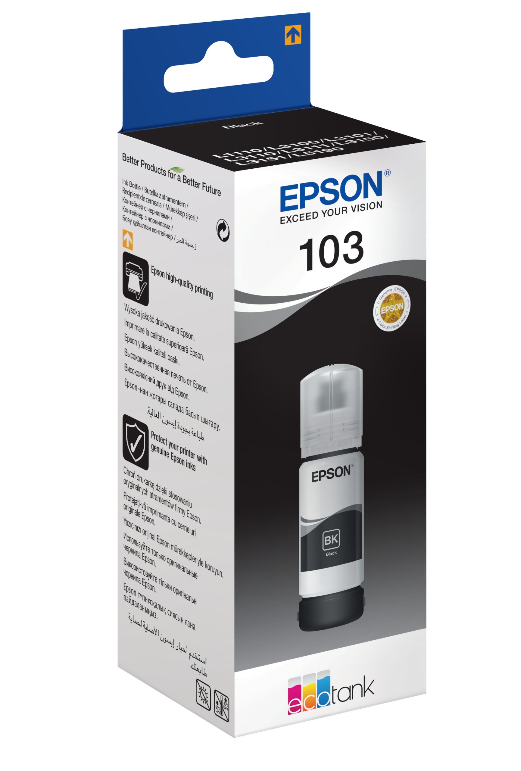 Epson 103 EcoTank Black ink bottle (WE) - Afbeelding 2
