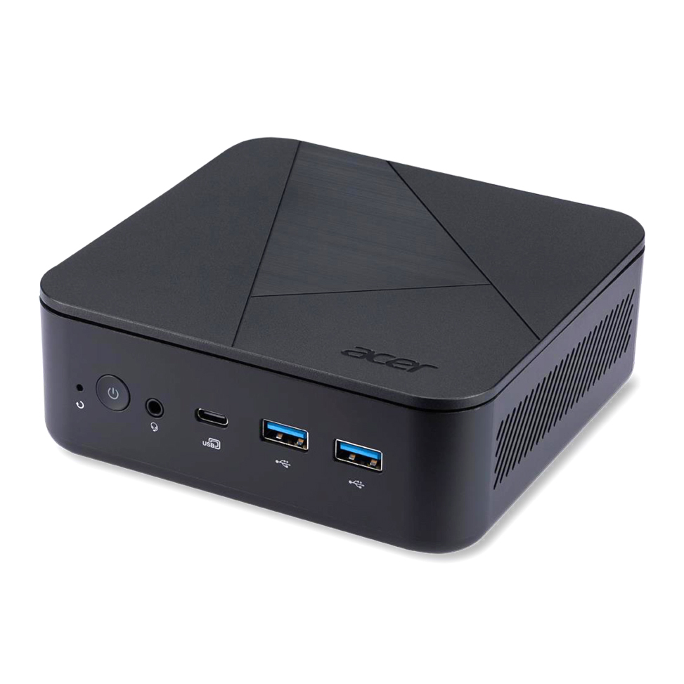 Acer Veriton N N1502G-12N0U Intel® N N100 0 GB DDR4-SDRAM SSD Mini PC Zwart - Afbeelding 2