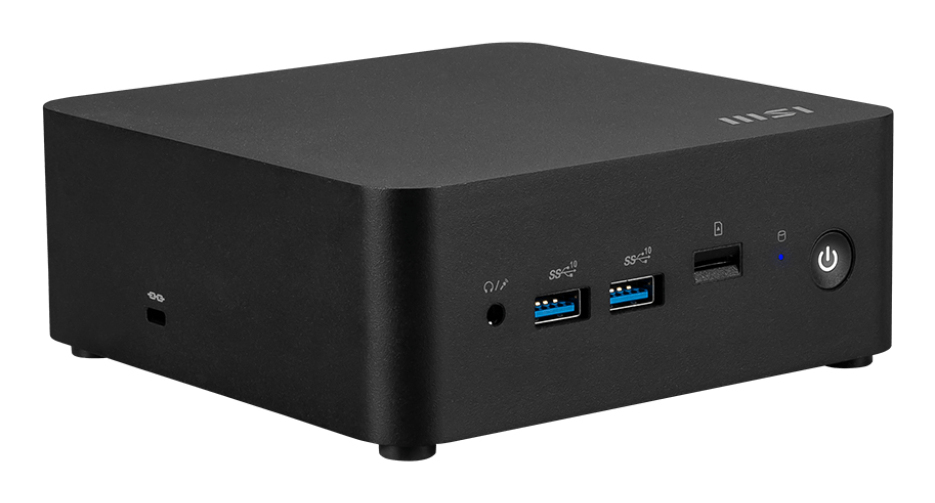 MSI CUBI NUC AI 1UMG-018BEU PC/workstation barebone Mini PC Zwart 155H Intel SoC