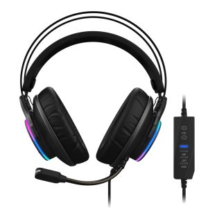 GIGABYTE AORUS H1 hoofdtelefoon/headset Hoofdtelefoons Bedraad Hoofdband Gamen USB Type-A Zwart