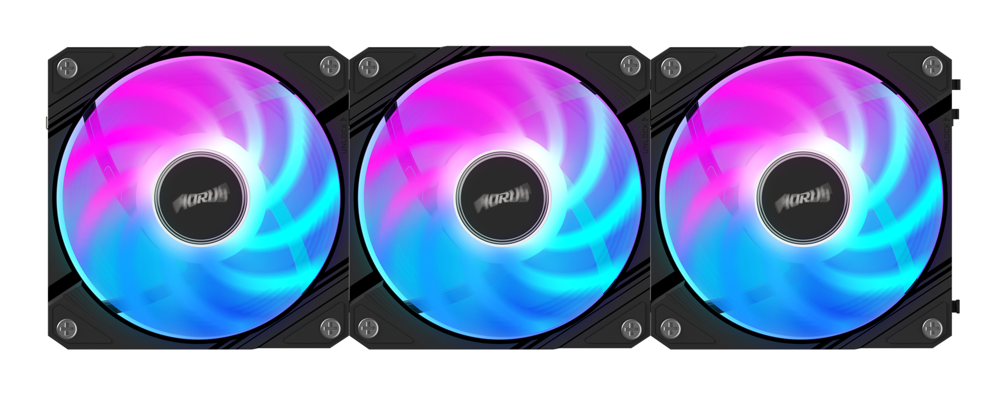 GIGABYTE AORUS EZ CHAIN FAN 120 (3-Pack) Moederbord Ventilator 12 cm Zwart 3 stuk(s) - Afbeelding 2