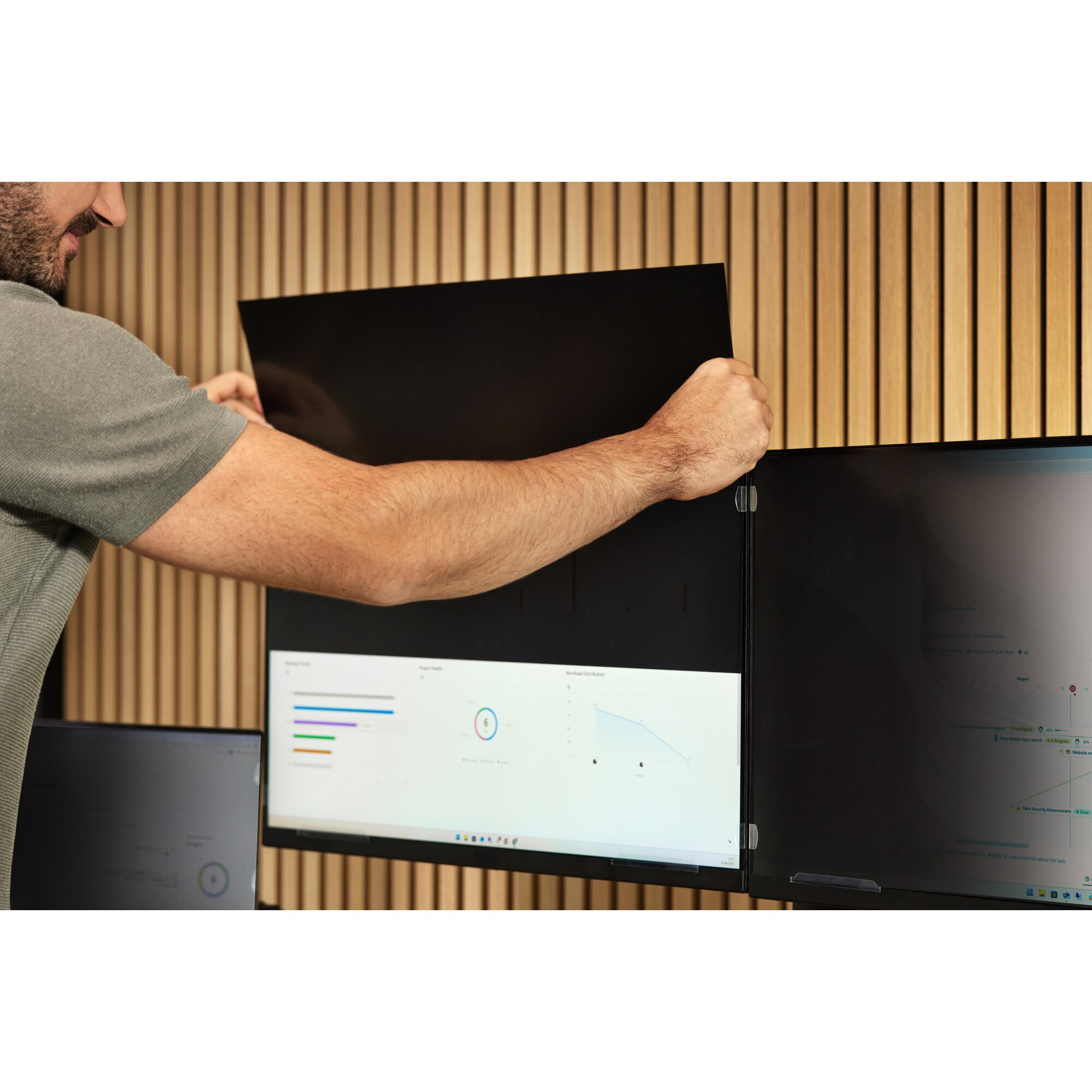 Kensington 2-way Removable Privacy Screen Filter voor 19.5" Monitors 16:9 - Afbeelding 3