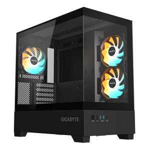 GIGABYTE C201 PANORAMIC Midi Tower Zwart