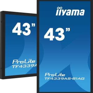 iiyama TF4339AS-B1AG computer monitor 108 cm (42.5″) 3840 x 2160 Pixels 4K Ultra HD LED Touchscreen Zwart