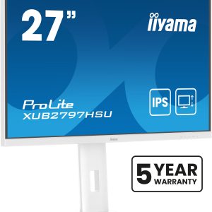 iiyama ProLite XUB2797HSU-W2 computer monitor 68,6 cm (27″) 1920 x 1080 Pixels Full HD LED Wit