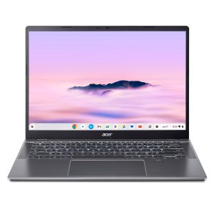 Acer Chromebook Plus 514 CBE594-2LT-TCO-351J Intel Core 3 100U 35,6 cm (14″) Touchscreen WUXGA 8 GB LPDDR5-SDRAM 256 GB SSD Wi-Fi 7 (802.11be) ChromeOS US International Grijs