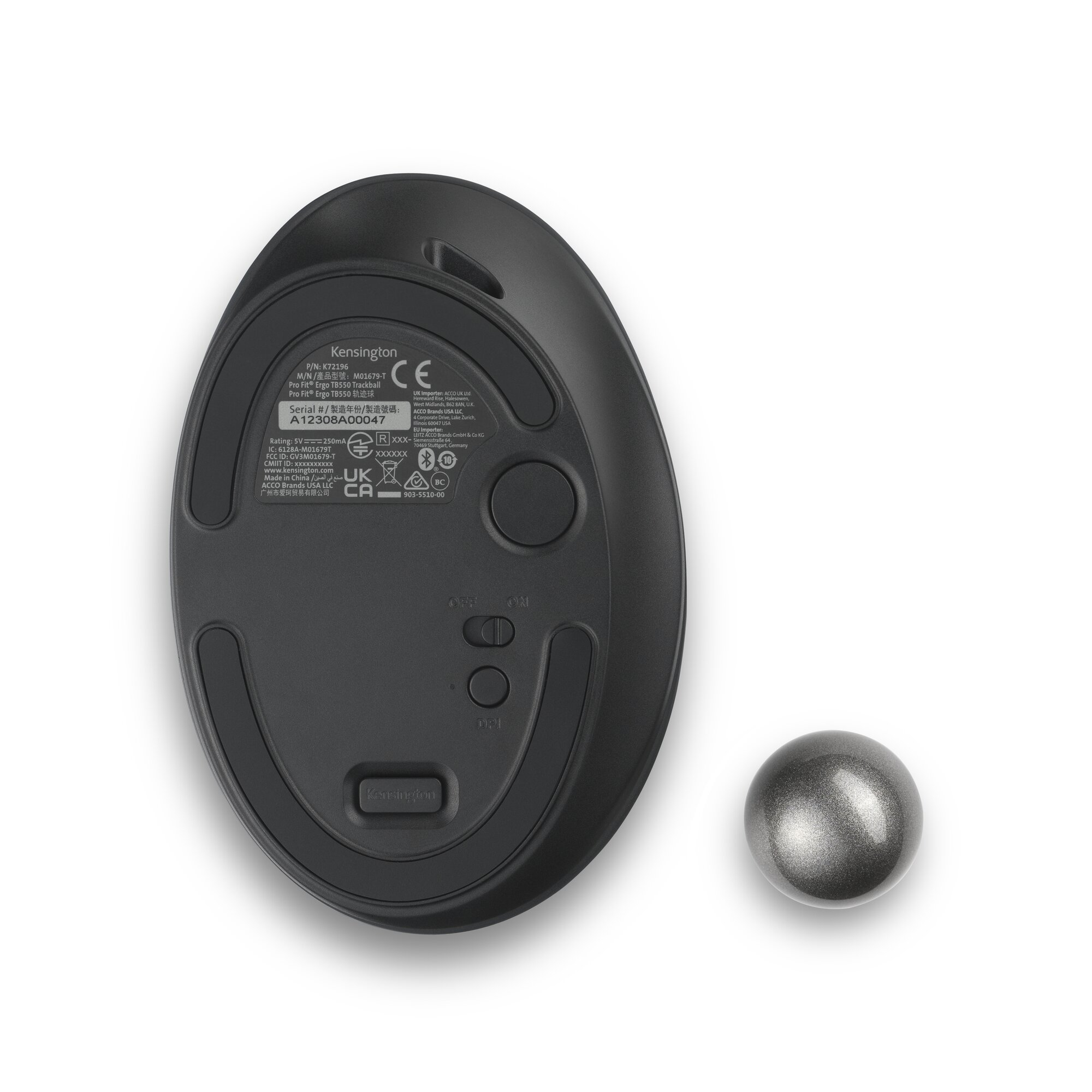 Kensington Pro Fit Ergo TB550 EQ Trackball - Afbeelding 9