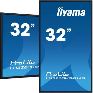 iiyama LH3260HS-B1AG beeldkrant Digitaal A-kaart 80 cm (31.5″) LED Wifi 500 cd/m² Full HD Zwart Type processor Android 11 24/7