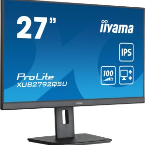 iiyama ProLite XUB2792QSU-B6 computer monitor 68,6 cm (27″) 2560 x 1440 Pixels Quad HD LED Zwart