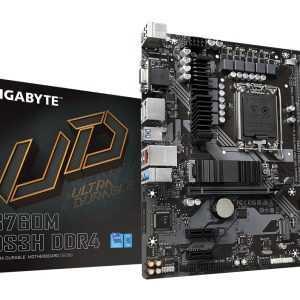 GIGABYTE B760M DS3H DDR4 moederbord Intel B760 Express LGA 1700 micro ATX