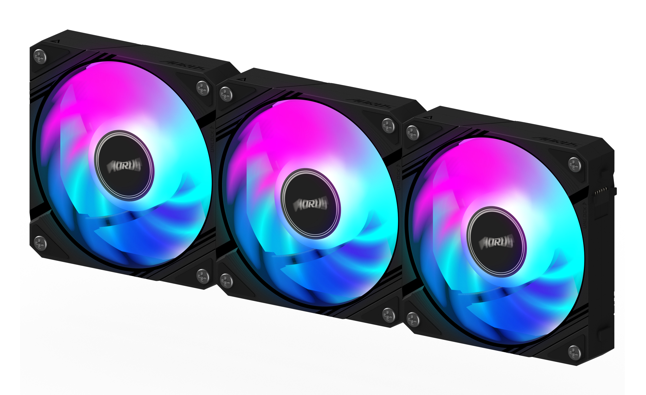 GIGABYTE AORUS EZ CHAIN FAN 120 (3-Pack) Moederbord Ventilator 12 cm Zwart 3 stuk(s)