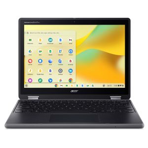 Acer Chromebook R857T-TCO-C04U Intel® N N150 31 cm (12.2″) Touchscreen WUXGA 8 GB LPDDR5x-SDRAM 64 GB eMMC Wi-Fi 6E (802.11ax) ChromeOS US International Zwart