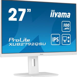 iiyama ProLite XUB2792QSU-W6 computer monitor 68,6 cm (27″) 2560 x 1440 Pixels Quad HD LED Wit