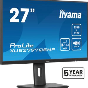 iiyama ProLite XUB2797QSNP-B1 computer monitor 68,6 cm (27″) 2560 x 1440 Pixels Quad HD LED Zwart