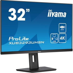 iiyama ProLite XUB3293UHSN-B5 computer monitor 80 cm (31.5″) 3840 x 2160 Pixels 4K Ultra HD LCD Zwart