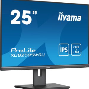 iiyama ProLite XUB2595WSU-B5 computer monitor 63,5 cm (25″) 1920 x 1200 Pixels WUXGA LED Zwart