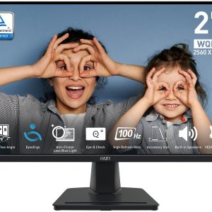 MSI Pro MP275Q computer monitor 68,6 cm (27″) 2560 x 1440 Pixels Wide Quad HD LED Zwart
