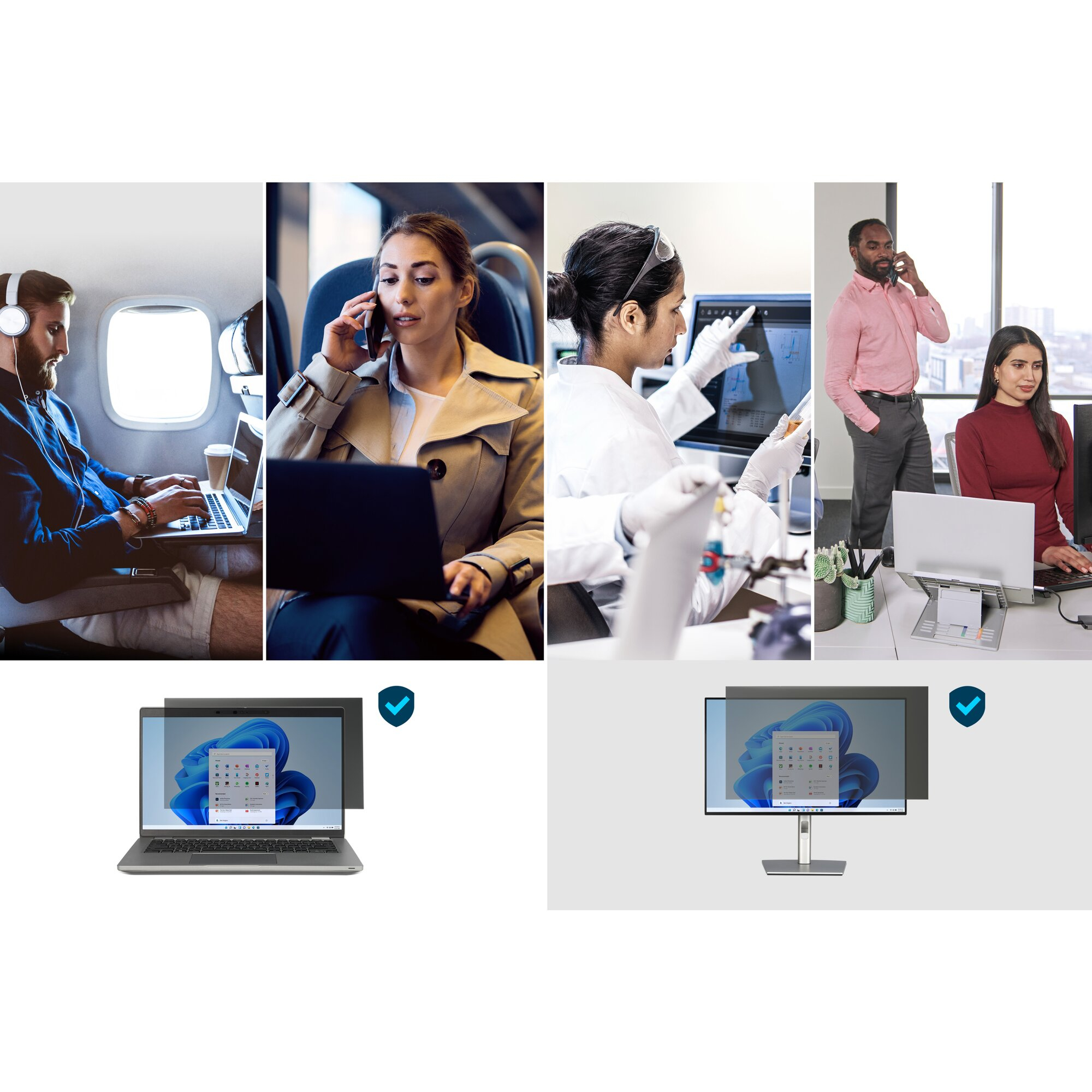 Kensington 2-way Removable Privacy Screen Filter voor 19.5" Monitors 16:9 - Afbeelding 6