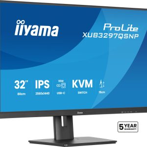 iiyama ProLite XUB3297QSNP-B1 computer monitor 81,3 cm (32″) 2560 x 1440 Pixels Quad HD LED Zwart