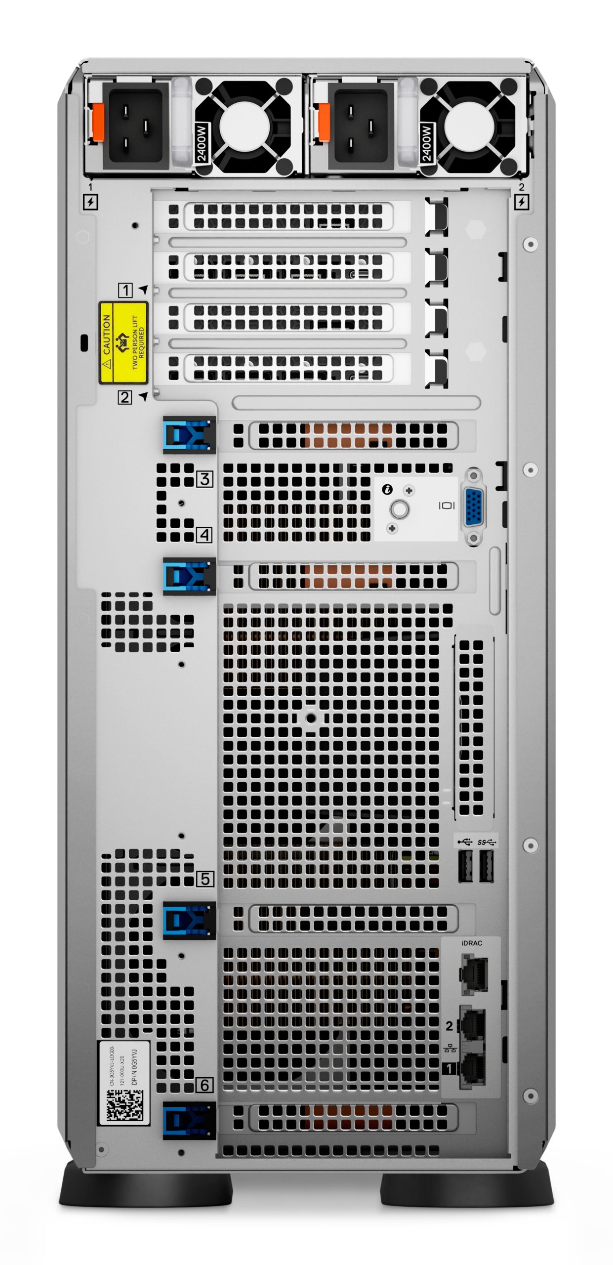 DELL PowerEdge T550 server 480 GB Toren (5U) Intel® Xeon® Silver 4314 2,4 GHz 32 GB DDR4-SDRAM 1100 W - Afbeelding 5