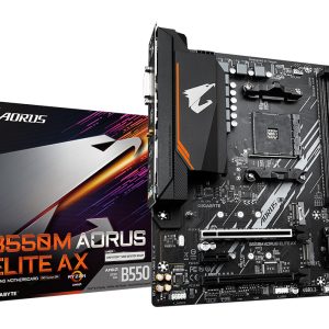GIGABYTE B550M AORUS ELITE AX moederbord AMD B550 Socket AM4 micro ATX