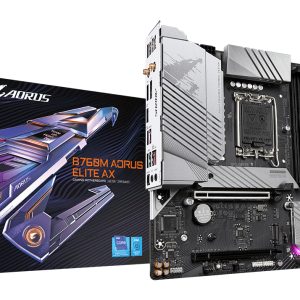 GIGABYTE B760M AORUS ELITE AX moederbord Intel B760 Express LGA 1700 micro ATX