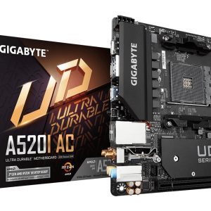 GIGABYTE A520I AC moederbord AMD A520 Socket AM4 mini ITX