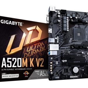 GIGABYTE A520M K V2 moederbord AMD A520 Socket AM4 micro ATX